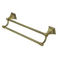 Kingston Brass BAH612318AB Monarch 18" Dual Towel Bar, Antique Brass BAH612318AB